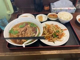 「ニラレバランチ（台湾ラーメン付） ¥750」@台湾料理 幸楽園の写真