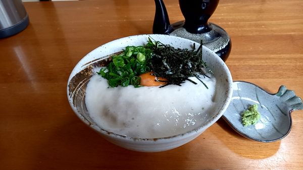 「山かけそば・冷」@そば岡本の写真