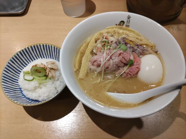 「濃厚白湯金目鯛らぁ麺·金目鯛茶漬け」@らぁ麺 鳳仙花の写真