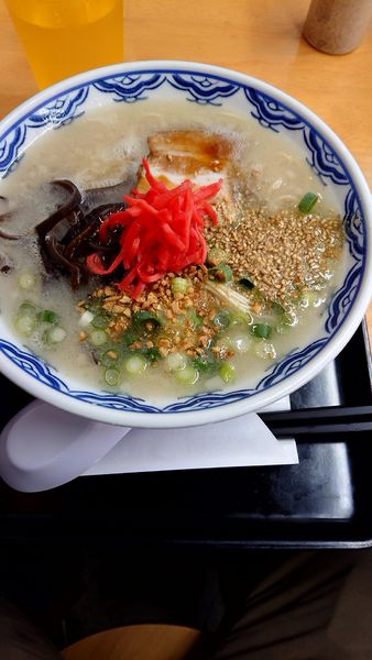 「ラーメン600円替え玉無料」@由丸製麺所の写真