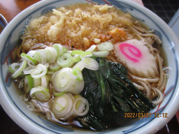 「たぬき蕎麦とミニカレー丼 1050円」@おそば まるか家の写真