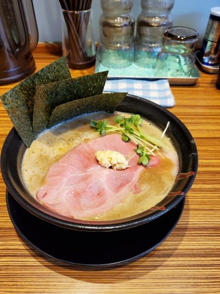 「ドロ煮干味噌ラーメン@780」@味噌神 瀬戸店の写真