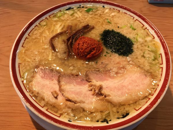 「山形辛味噌らーめん+背脂」@田中そば店 泉中央南店の写真