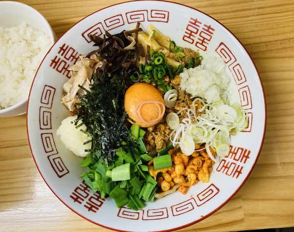 「【限定】台湾まぜそば＋追い飯」@麺屋 MARUの写真