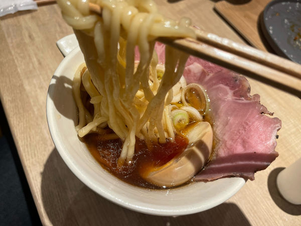 「WATER NOODLE + EGG(Half)」@Cafe ＆ Ramen JINMENの写真