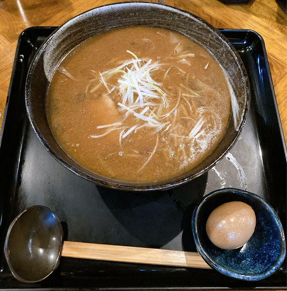 「中華そば(小)＋煮玉子」@もちもちの木 野田店の写真