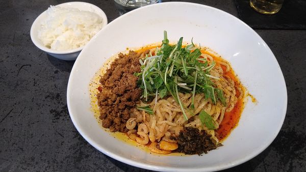 「汁なし担々麺(シビカラ中)¥880+小ライス¥50-」@タンタンタイガー 蔵前店の写真