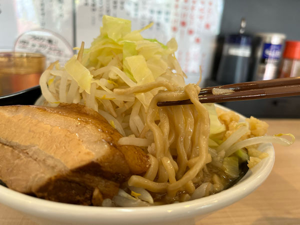 「らー麺　野菜増し無料　850円」@らー麺 だるまの写真