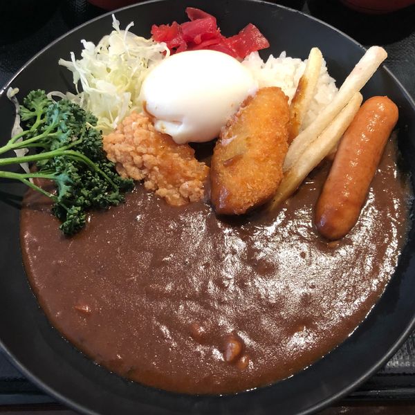 「カレーライス(朝食宿泊代込み)」@天然温泉 加賀の湧泉 ドーミーイン金沢の写真