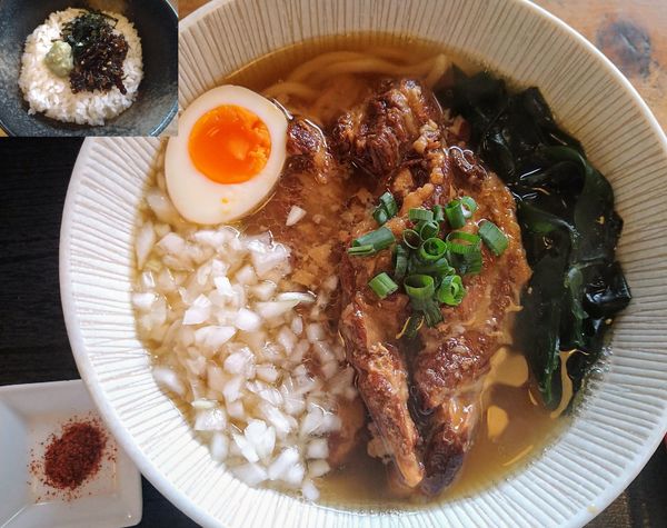 「【限定】瀬戸内煮干しソーキそば ￥890」@和風らーめん 凪の写真