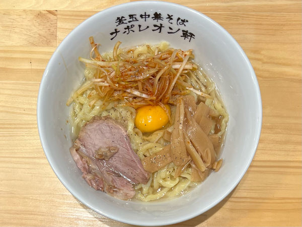 「リッチ&辛ネギ釜玉（並）」@釜玉中華そば ナポレオン軒の写真