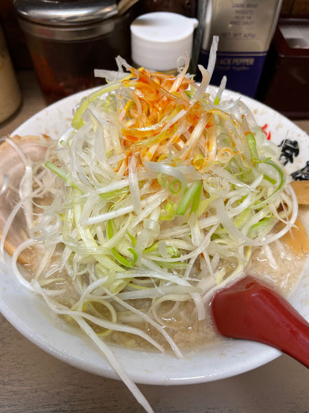 「ラーメン＋半ネギ110円」@らーめん弁慶 堀切店の写真