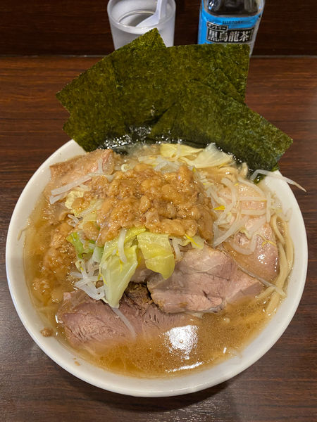 「ラーメン  豚増し1枚  おいしい脂  のり」@ピコピコポンの写真