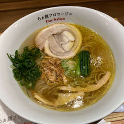 黄金のの塩らぁめん¥880+九条ネギ¥100