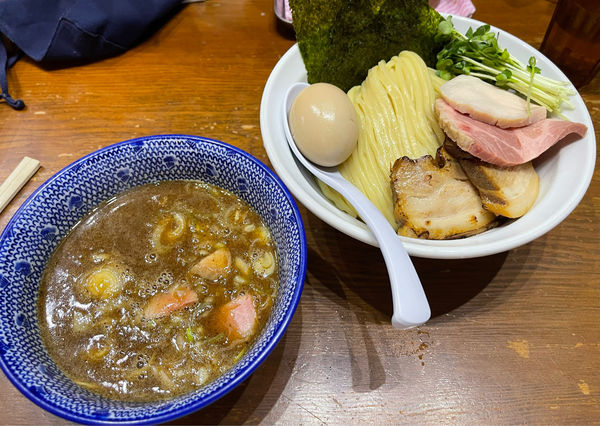 「特製濃厚煮干しつけ麺」@麺や百日紅の写真