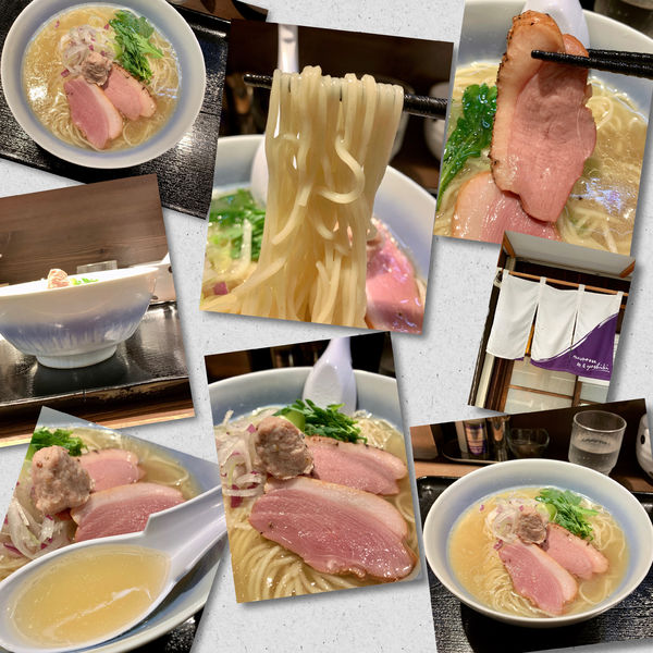 「鴨出汁中華蕎麦(塩)900円」@鴨出汁中華蕎麦 麺屋yoshikiの写真