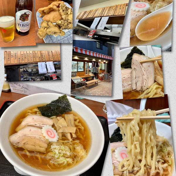 「ビール+天婦羅→手打ラーメン700円」@讃岐うどん いわいの写真