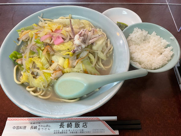 「Aセット（ちゃんぽん）」@長崎飯店 渋谷店の写真