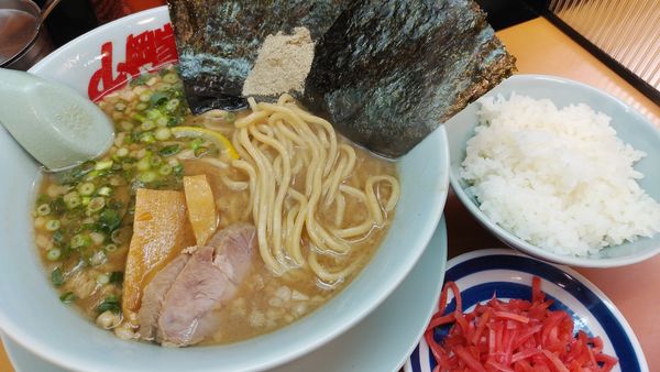 「【期間限定】煮干し豚骨ラーメン」@ラーメン山岡家 宇都宮長岡店の写真