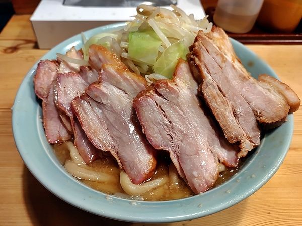 「えぼし麺 豚増し 野菜ちょい増し」@えぼし麺 菜良の写真