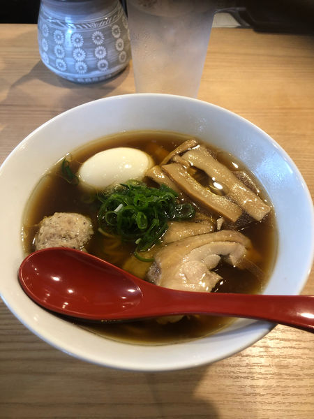 「味玉とり醤油」@焼鳥ヤタガラスの写真