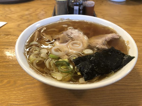 「cセット（ラーメン大盛り、半チャーシュー丼）」@手打ちラーメン 金正の写真