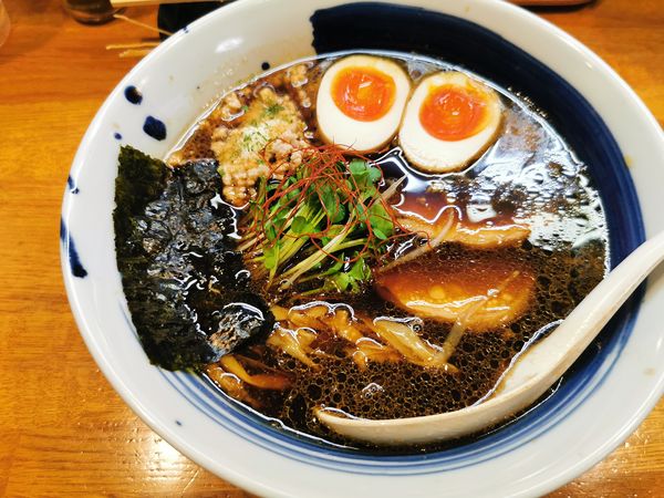 「黒鶏そば」@麺屋 鶏口の写真