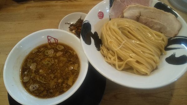 「【限定】秋刀魚薫る魚介たまり醤油つけ麺(¥950)」@彩色ラーメン きんせい 高槻駅前店の写真