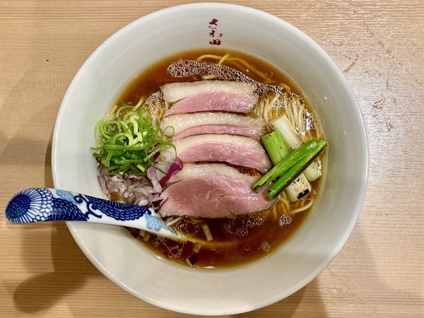 「炭火焼鴨ロース麺 醤油 ＋ 替え玉」@らぁ麺 さわ田の写真