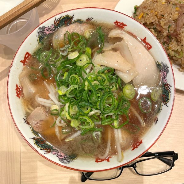 「ラーメン＋シロミ」@本家 第一旭 神保町店の写真