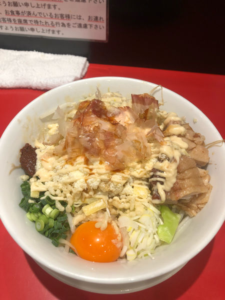 「まぜそば (880円)」@用心棒の写真