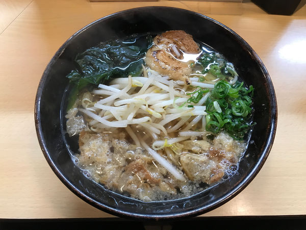 「かす中華そば　900円」@かす中華そば かすうどん しばいけの写真