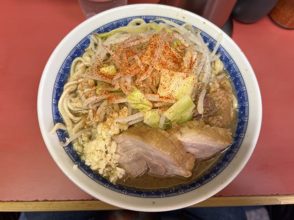 「小ラーメン(麺半分.ニンニク少し)800円」@ラーメン二郎 桜台駅前店の写真