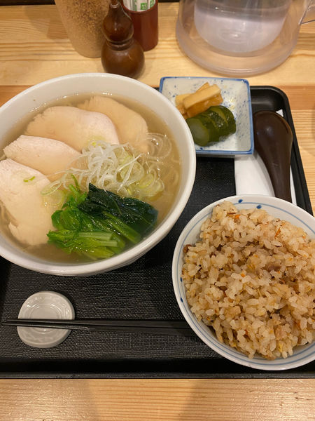 「塩セット」@とりそば 若松の写真