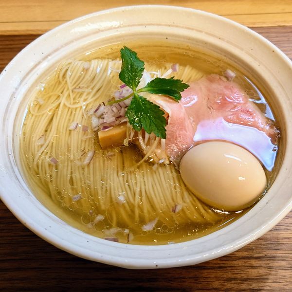 「味玉白醤油中華 大盛 1050円」@中華そば 心の写真