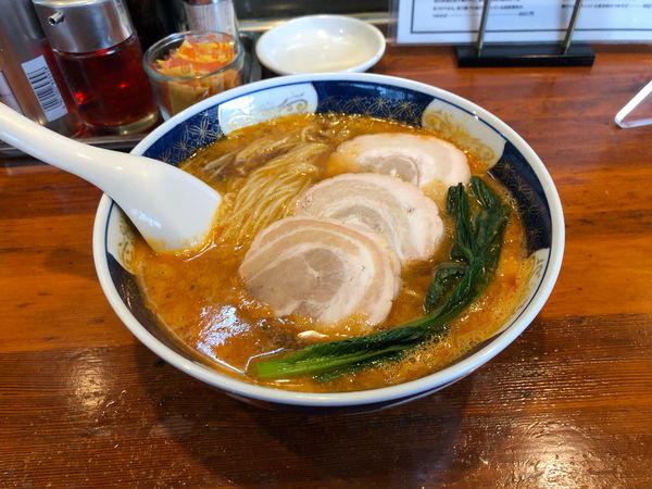 「太肉坦々麺」@支那麺 はしご 新小岩店の写真