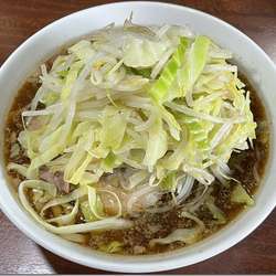 ラーメン（麺半分、コール無し）