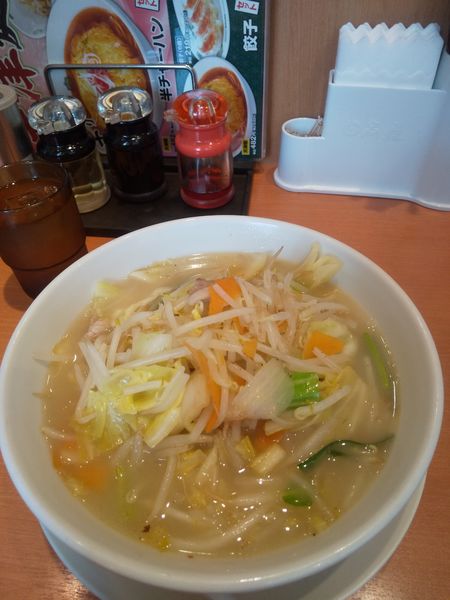 「野菜たっぷりタンメン520円」@日高屋 恵比寿南店の写真