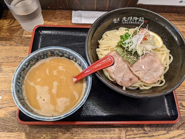 「極つけ麺しょうゆ大盛」@麺屋 天孫降臨 三宮本店の写真