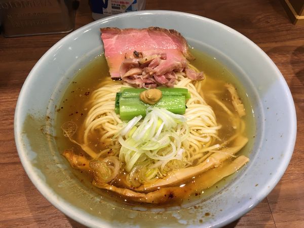 「【綠栽open記念限定】 綠栽シャモ中華蕎麦」@仙台 自家製麺 こいけ屋の写真