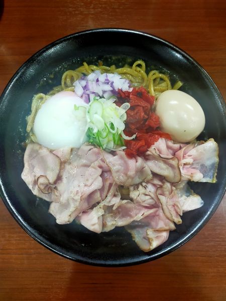 「(限定)カレー油そば大盛り　980円」@麺処うきとみの写真