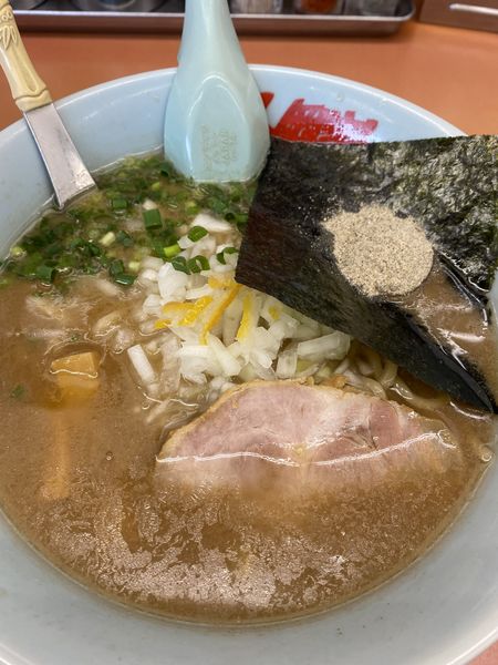 「煮干し豚骨ラーメン」@ラーメン山岡家 相模原店の写真