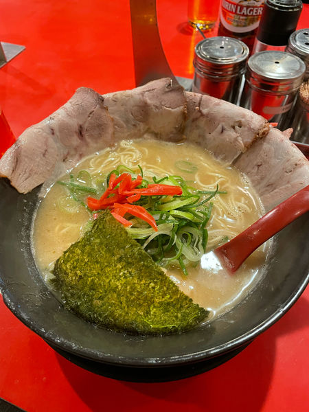 「バラ肉大中ラーメン」@特製ラーメン 大中 伏見店の写真