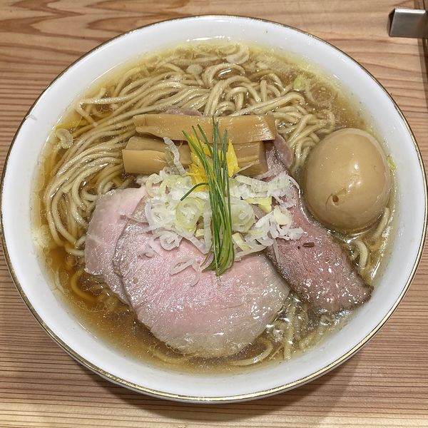 「清湯そば ＋味玉」@かね田の写真