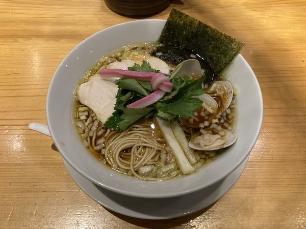 「蛤SOBA」@Ginza Noodles むぎとオリーブの写真