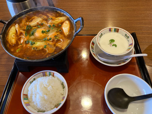 「辛子みそ煮込チャンポン+ランチセット」@チャイナ・ハウス すけろく 東石井店の写真