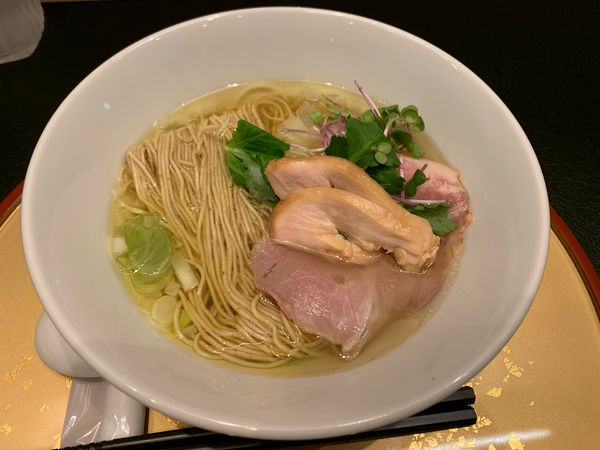 「塩ラーメン(＋ワンタン)」@RAMEN百舌鳥の写真