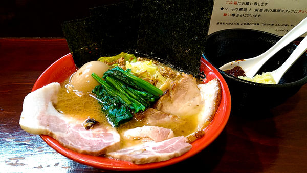 「肉の日限定/らーめん僕ん家~肉肉しいキャベチャーのっけ~　他」@らーめん 五ノ神精肉店 煮干し編の写真