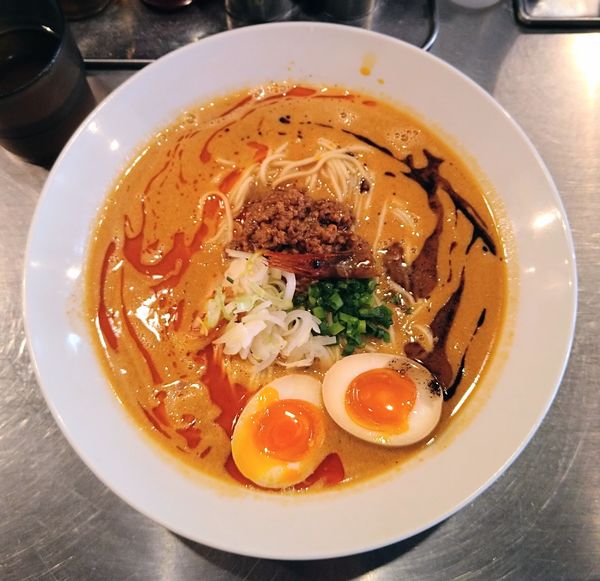「海老寿久担々麺＋どろたま＋よだれ餃子(麻辣)」@麺屋 愛心 TOKYO 町屋店の写真