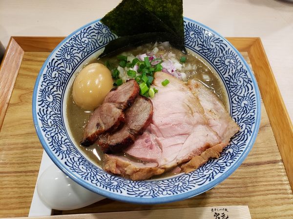 「特製 濃厚煮干しそば 塩」@煮干しつけ麺 宮元の写真